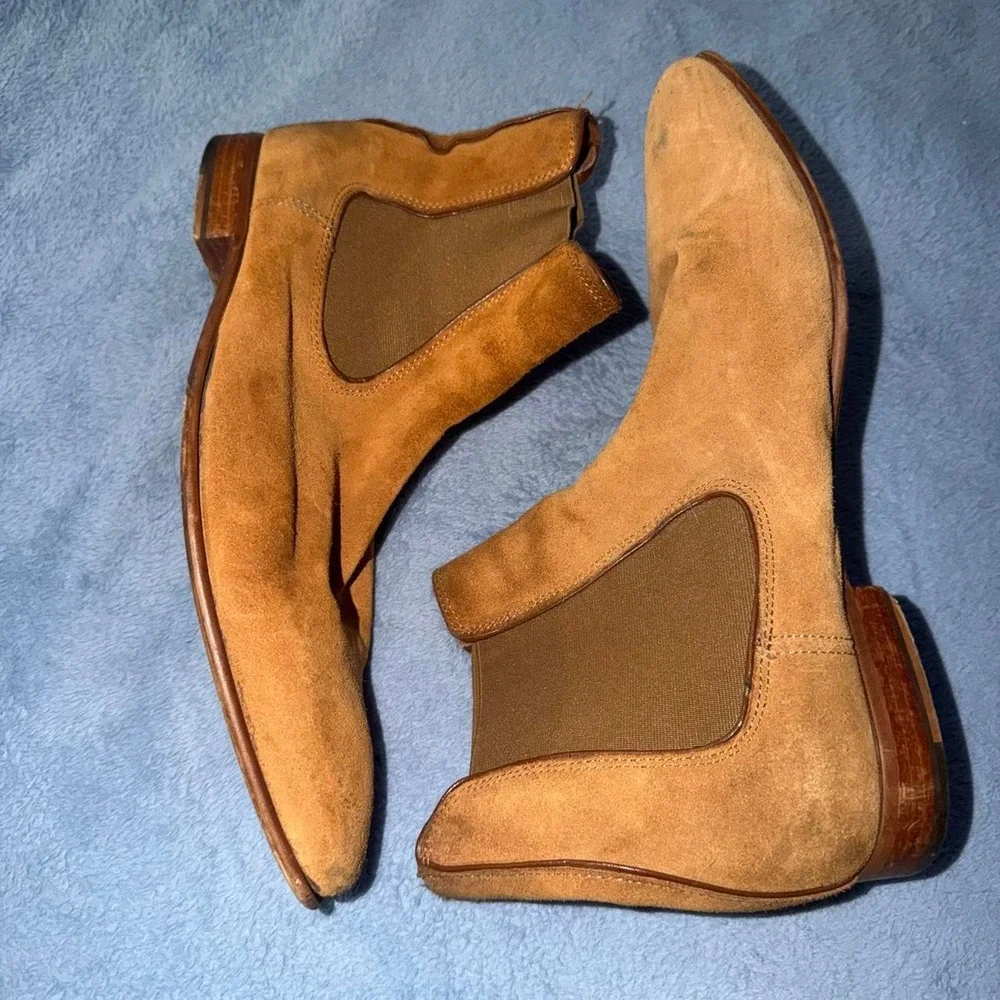Aldo Tan suede Chelsea boots